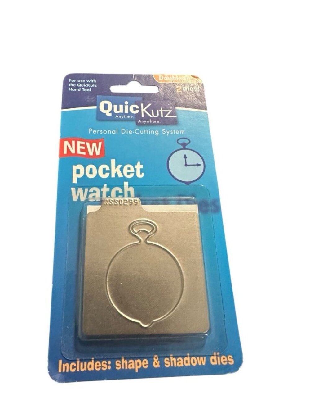 Quickutz Pocket Watch 2x2 Cutting Die Doublekutz 2 Die Set New KS-0299